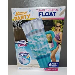 Banzar Party Tumbler Float 1-inflatable Pool Float - 6 Feet Long! 72x37x6 New